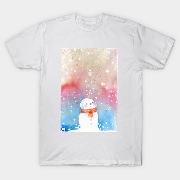 snowman T-Shirt by MinranZhang